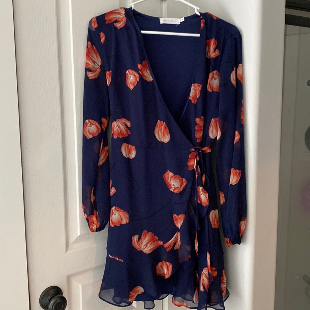 All In Favor wrap dress size small